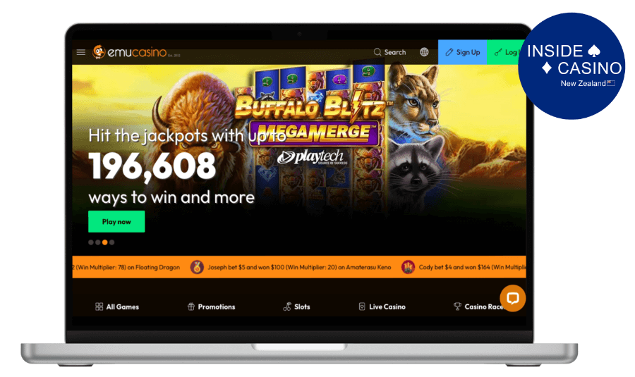 emu casino homepage
